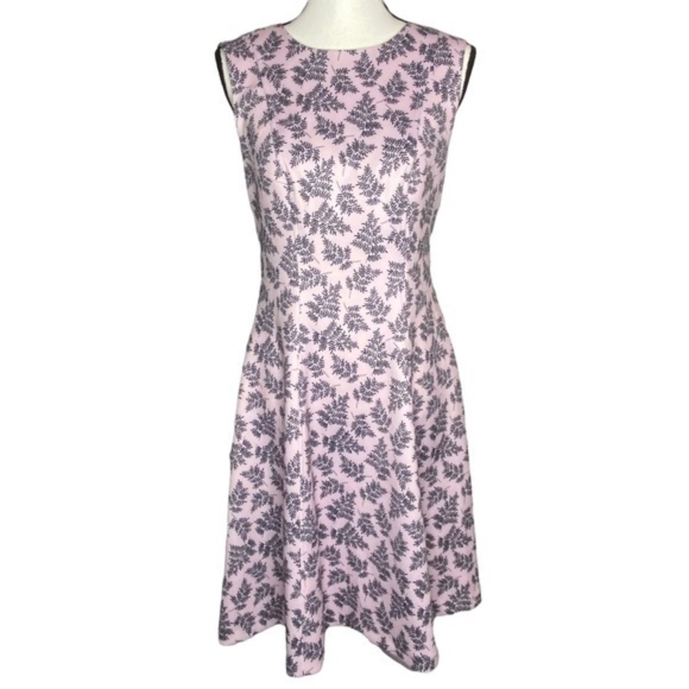 Tommy Hilfiger Dress Light Pink and Black Sleeveless‎ Fit and Flare Dress Size 8